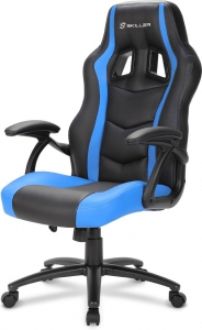 Игровое кресло Sharkoon Shark Skiller SGS1 чёрно-синее (SKILLER-SGS1-BK/BU)