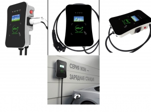 Зарядная станция SOK Green Energy серии M3W Wallbox EV Charger SM3W31116542-5wf, 3-фазы, 11кВт (16А/ 380В), OCPP 1.6J, RFID, WiFi, LAN, уровень защит