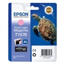 Картридж Epson T1576 (light magenta) светло-пурпурный Ink Cartridge (25,9 мл.) для Stylus Photo-R3000 (C13T15764010)
