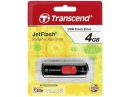 Флеш накопитель 4GB Transcend JetFlash 500, USB 2.0, Черный/Красный (TS4GJF500)