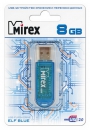 Флеш накопитель 8GB Mirex Elf, USB 2.0, Синий (13600-FMUBLE08)