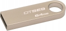 Флеш накопитель 64GB Kingston DataTraveler SE9, USB 2.0, Металл (DTSE9H/64GB)