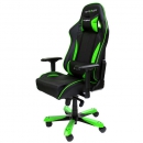 Игровое кресло DXRacer King чёрно-зеленое (OH/KS57/NE)