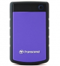 Внешний жесткий диск 1TB Transcend StoreJet 25H3P, 2.5, USB 3.0, противоударный, черный/фиолетовый (TS1TSJ25H3P)