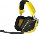 Игровая гарнитура Corsair VOID PRO RGB Wireless SE Yellow, 20-20000 Гц, 32 Ом, 107 дБ, звук 7.1, 50 мм, RGB подсветка (CA-9011150-EU)