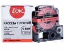 Кассета с лентой SOK by Sakura Printing C53S653001 (LK-3RBP) для Epson  LW400/LW700/LW600P/LW1000P/K400/Z700/Z800, черный на красном, 8мм/8м, пастель