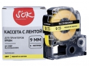 Кассета с лентой SOK by Sakura Printing C53S653002 (LK-3YBP) для Epson  LW400/LW700/LW600P/LW1000P/K400/Z700/Z800, черный на желтом, 8мм/8м, пастельн