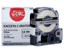 Кассета с лентой SOK by Sakura Printing C53S655008 (LK-5TBN) для Epson  LW400/LW700/LW600P/LW1000P/K400/Z700/Z800, черный на прозрачном, 18мм/8м, про